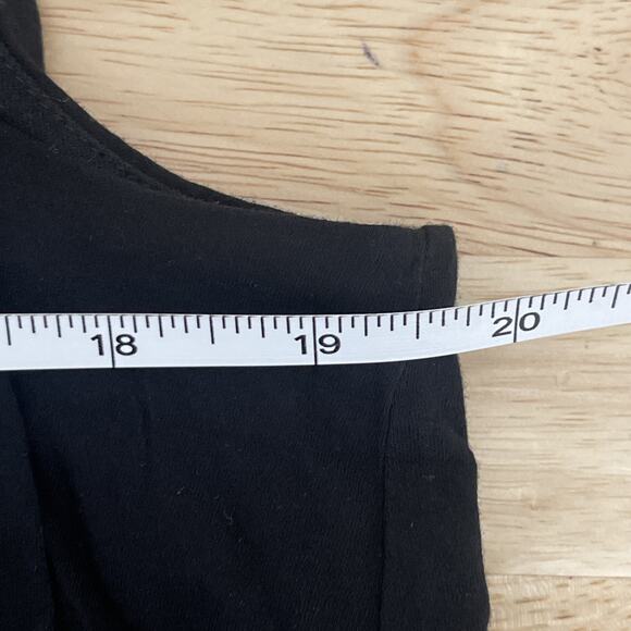 NWT‎ Madewell Sleeveless Crewneck Pleated Bubble Hem Top in Black Sz Large NU852 - Picture 5 of 9